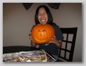 Dorky pumpkin carving picture